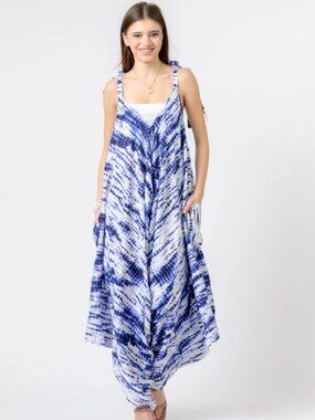 280. Blue tye-dye Jumpsuit